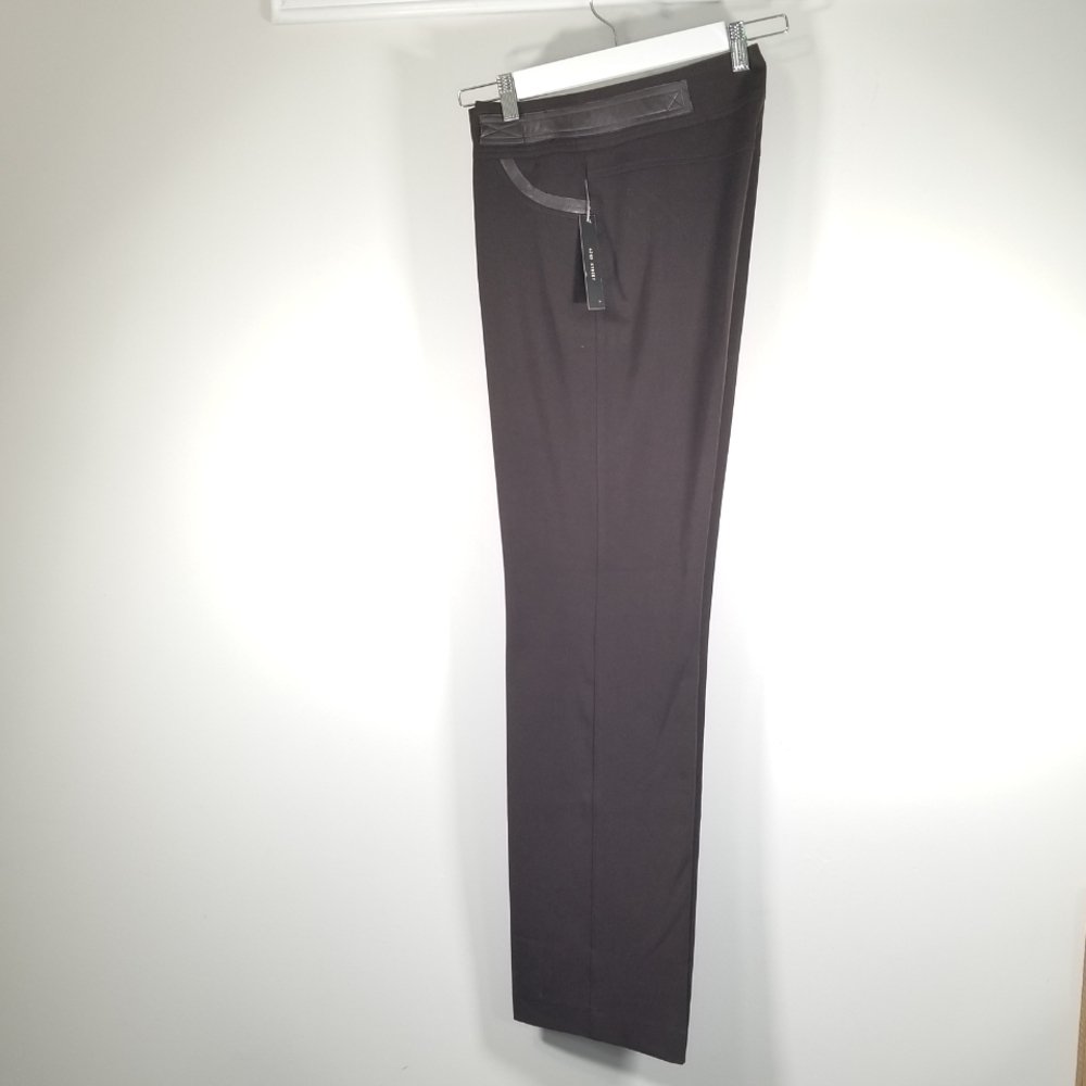 Vintage 42nd Street Brown Casual Pants With Faux Leather Accents - Picture 2 of 8